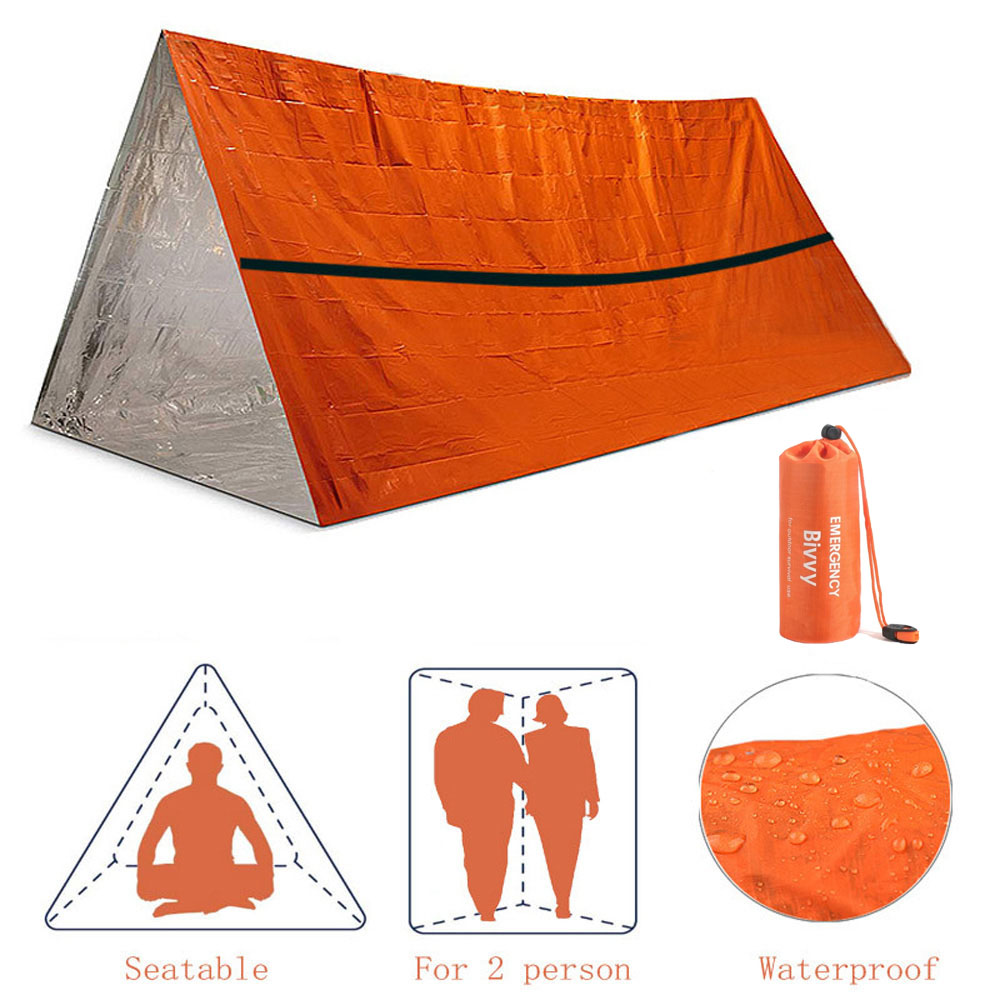 Emergency Mylar Tent - Kit de tente de survie pour