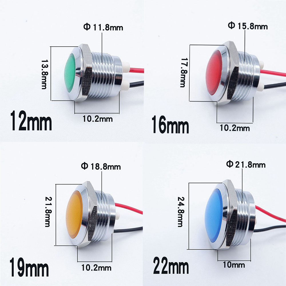 10 pièces 12/16/19/22mm indica - Signal Panel Orange avis et prix