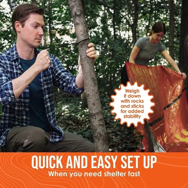 Kit de tente de survie d'urgen - Emergency Mylar Tent avis et prix