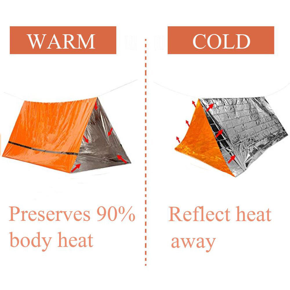 Kit de tente de survie pour 2  - Emergency Mylar Tent avis et prix