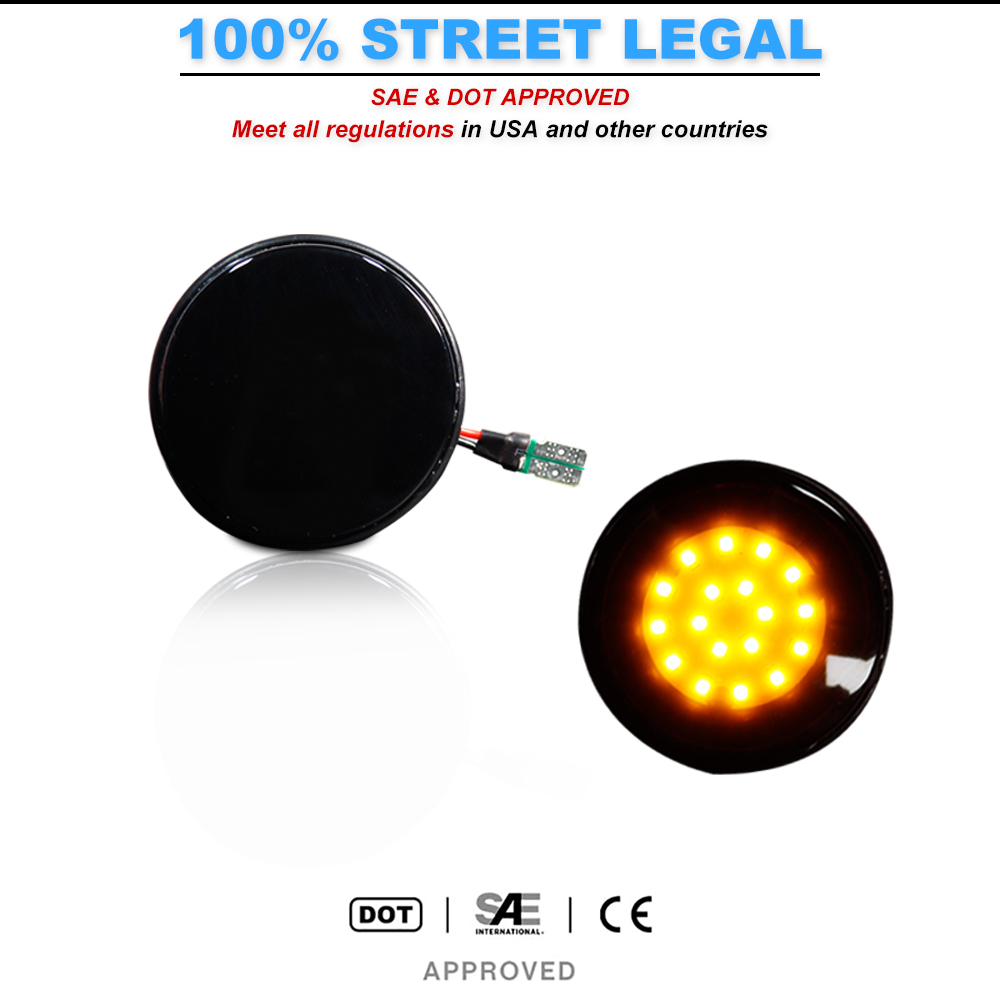 2 pièces iJDM LED feux de posi - Signal Panel Orange avis et prix
